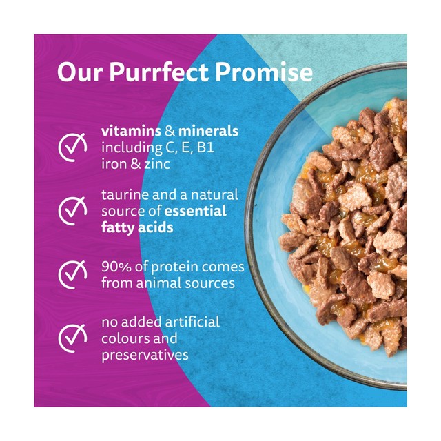 Whiskas Duo Ocean Delights cat food pouches 12 x 85g (British brand)