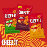 Cheez-It Cheese & Bacon sharing crisps, imported from the UK