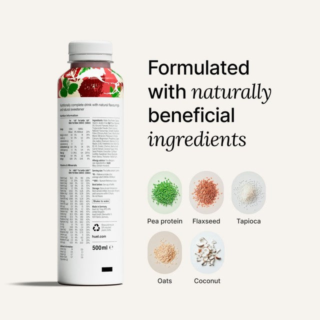 Huel Meal Replacement Drink Strawberry Cream 500ml, UK version