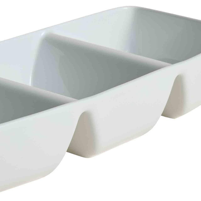 M&S Maxim three part divided dish white 34cm - British product