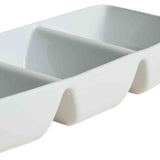 M&S Maxim three part divided dish white 34cm - British product