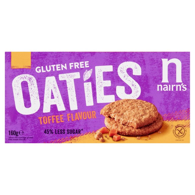 Nairn's Toffee Oaties gluten free biscuits - British product
