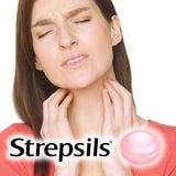 Strepsils Strawberry Sugar Free Sore Throat Lozenges 36 Pack (British brand)