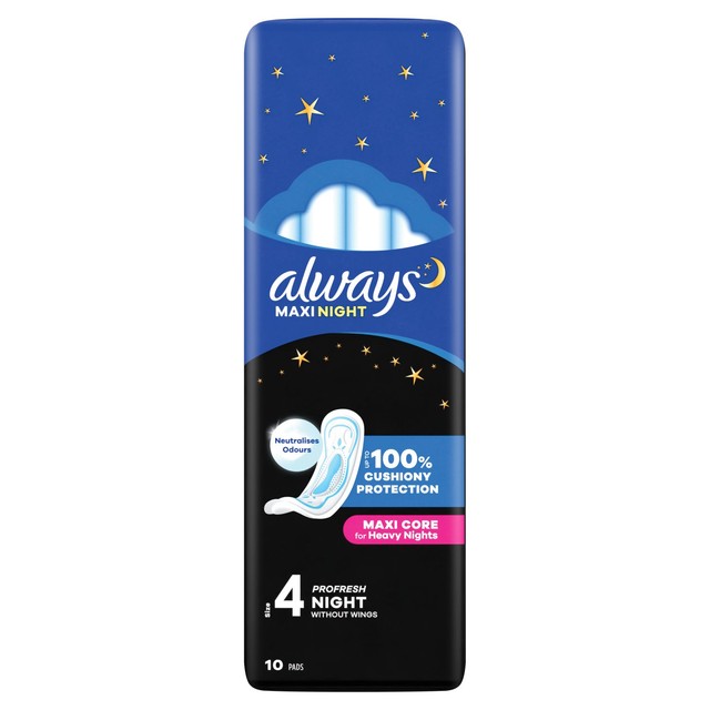 Always Maxi Night Sanitary Towels - British product