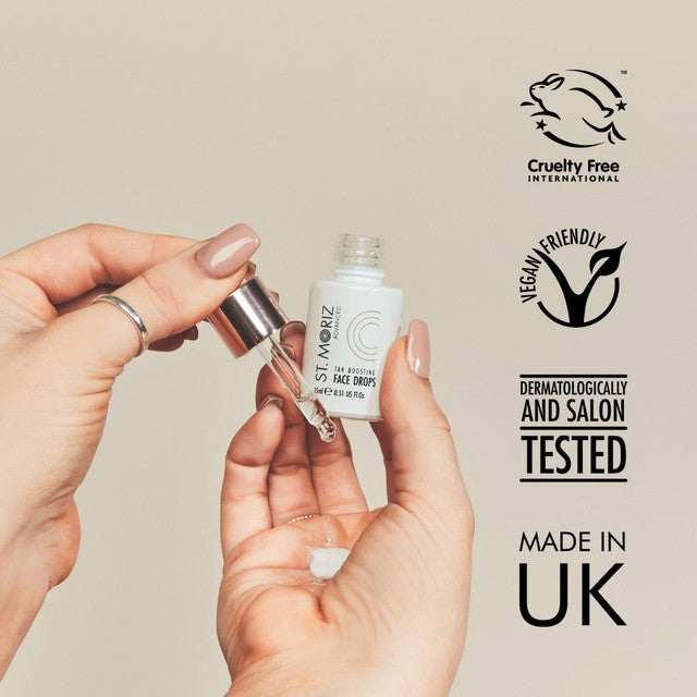 St Moriz Advanced Tan Boosting Face Drops 150ml (British brand)