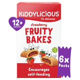 Kiddylicious strawberry fruity bakes baby snack bars 6 x 22g, UK version