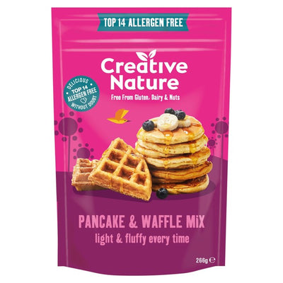 M&S Creative Nature Pancake and Waffle Mix Free-From Baking Mix 266g- Buy online at McGrocer