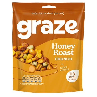 Vegan Honey Roast Crunch Snack Mix with Peas and Corn - 100g Sharing Bag
