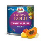 Dole Tropical Gold tropical fruit mix in a 432g can - British product