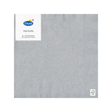 Duni silver paper napkins 20 per pack (British brand)