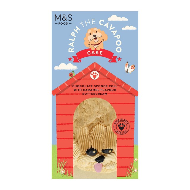 Gâteau roulé au chocolat Ralph le Cavapoo de M&S, 800 g, importé du Royaume-Uni