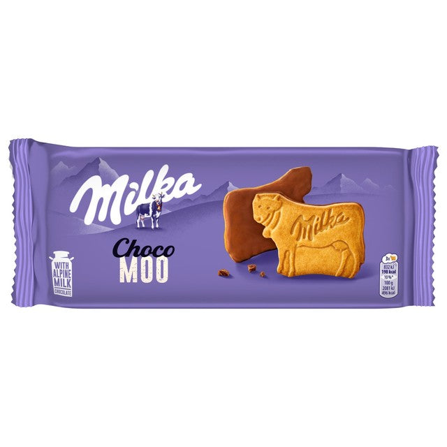 Milka Choco Moo chocolate biscuits 200g, imported from the UK