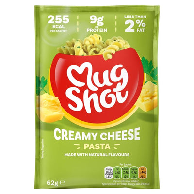 Mug Shot Kremet Ost Pasta Mikrobølgeovn Klar Instant Pasta 68g