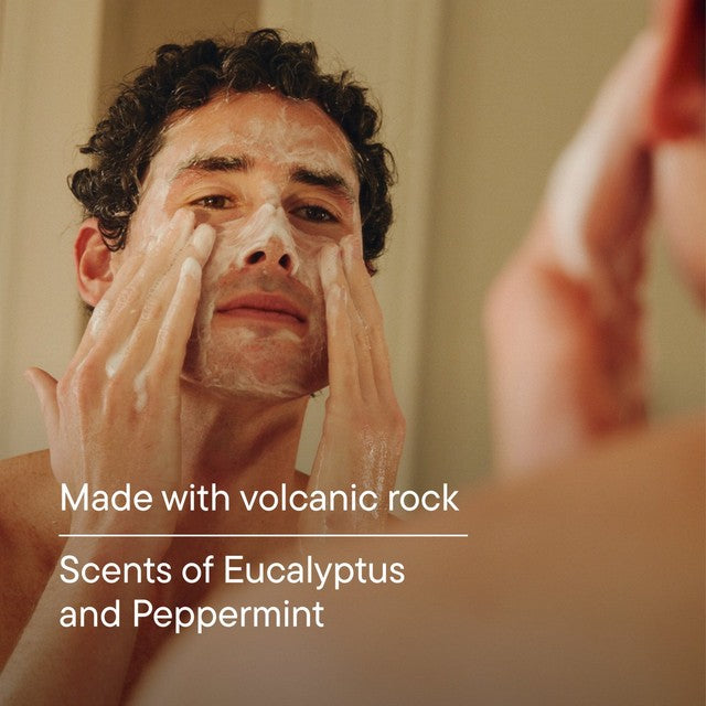Harry's men's face wash with volcanic rock exfoliation - British product