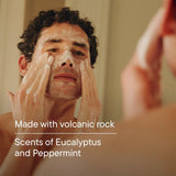 Harry's men's face wash with volcanic rock exfoliation - British product