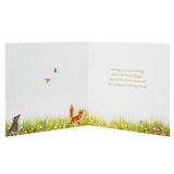 M&S woodland animals birthday card 15cm, imported from the UK