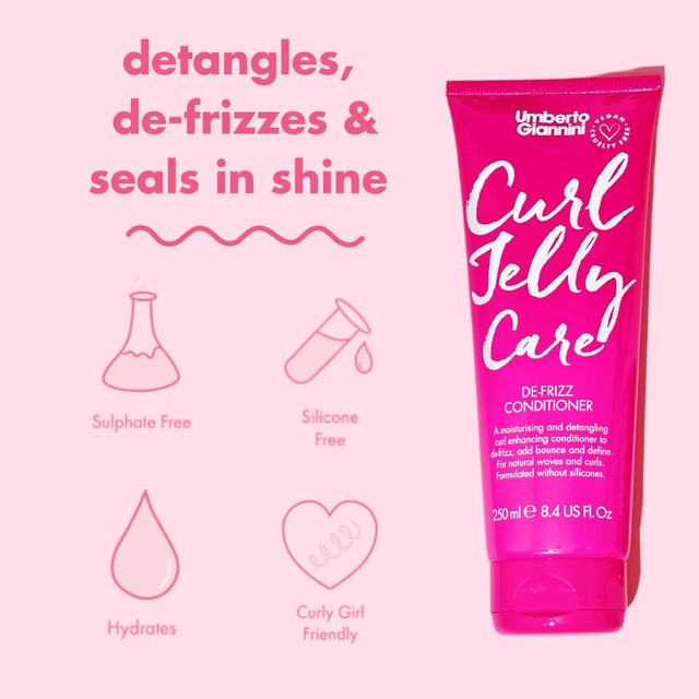 Umberto Giannini Curl Jelly Gloss Care Conditioner 250ml (British brand)
