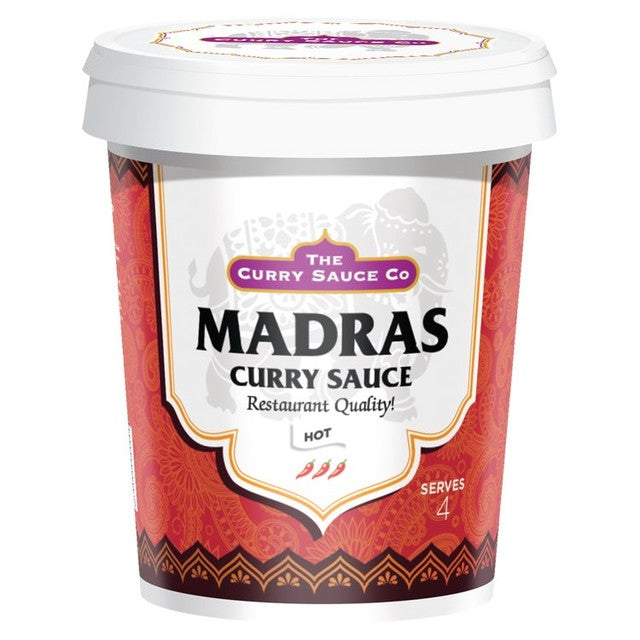 The Curry Sauce Co. Madras Curry Sauce 475g, imported from the UK