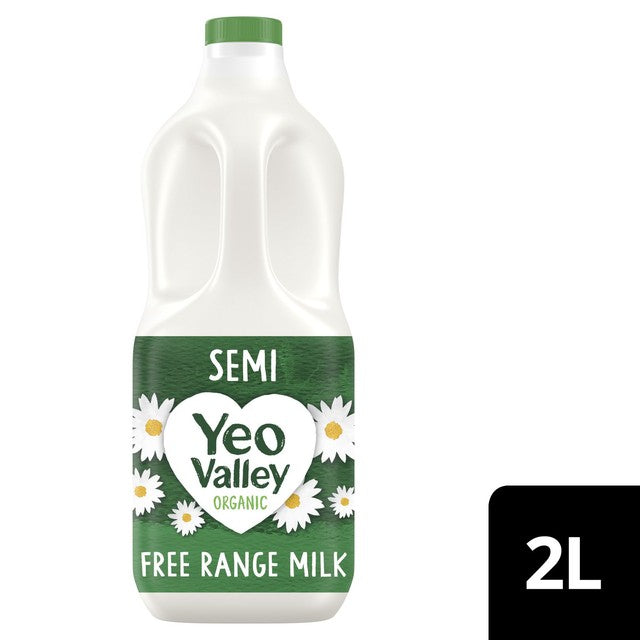 Yeo Valley organic semi skimmed milk 2L (British brand)