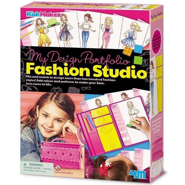Great Gizmos KidzMaker Fashion Design Portfolio Studio Kit 27.5x20x5.5cm, UK version