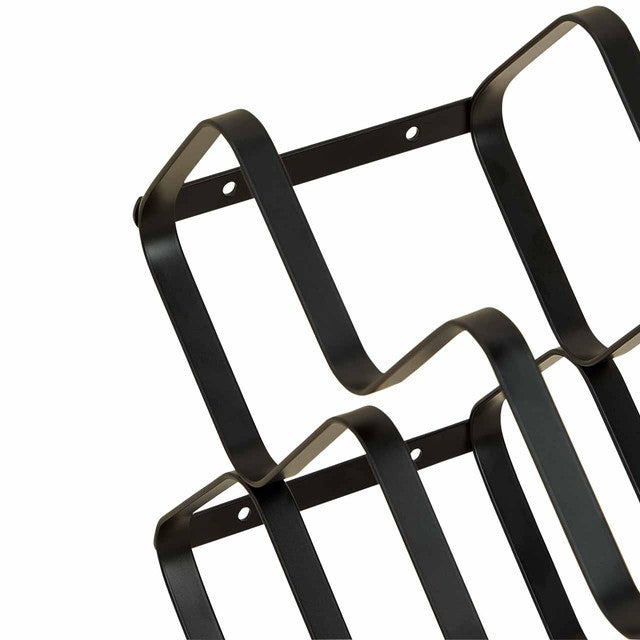 M&S black wire wine rack for 6 bottles, imported from the UK