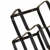 M&S black wire wine rack for 6 bottles, imported from the UK
