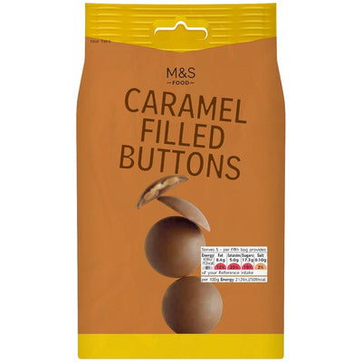 M&S Karamellfylte Knapper Sjokolade 150g
