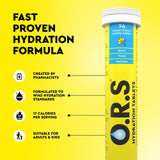 O.R.S lemon electrolyte tablets 24 pack, imported from the UK