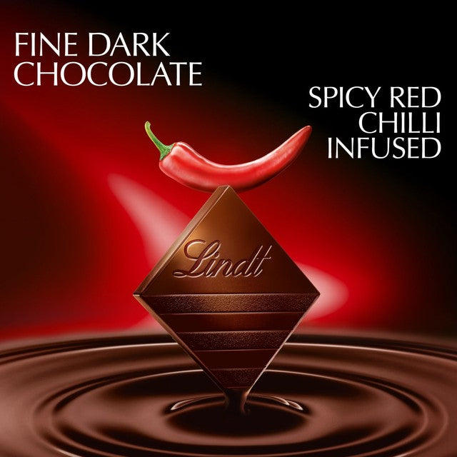 Lindt dark chilli chocolate bar 100g, UK version