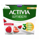 Activia strawberry gut health yogurt 4x115g multipack - British product