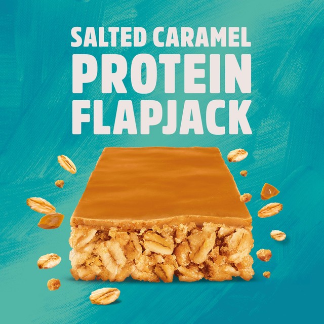 Trek salted caramel protein flapjack bars 3 x 50g (British brand)