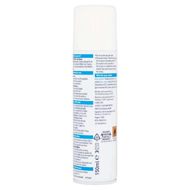 Scholl Athlete's Foot Antifungal Spray 150ml (British brand)