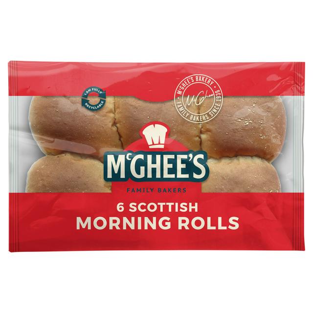 White Morning Rolls Pack of 6