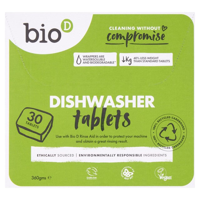 Bio-D dishwasher tablets 30 tablets - British product