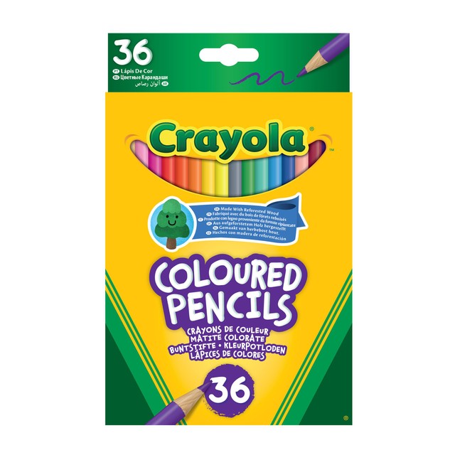 Crayola 36 Eco Coloured Pencils - British product