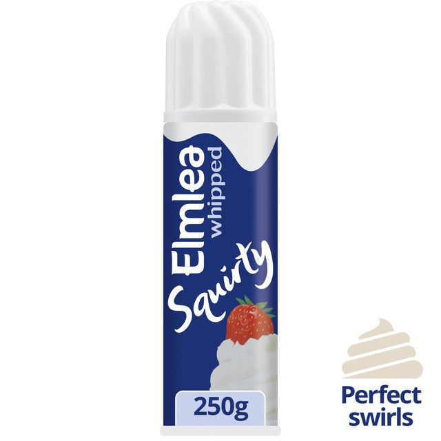 Elmlea whipped cream alternative squirty can - British product