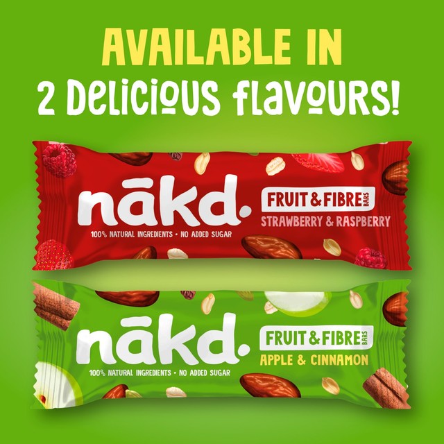 Nakd Apple & Cinnamon Cereal Bars 3x44g, imported from the UK