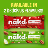 Nakd Apple & Cinnamon Cereal Bars 3x44g, imported from the UK