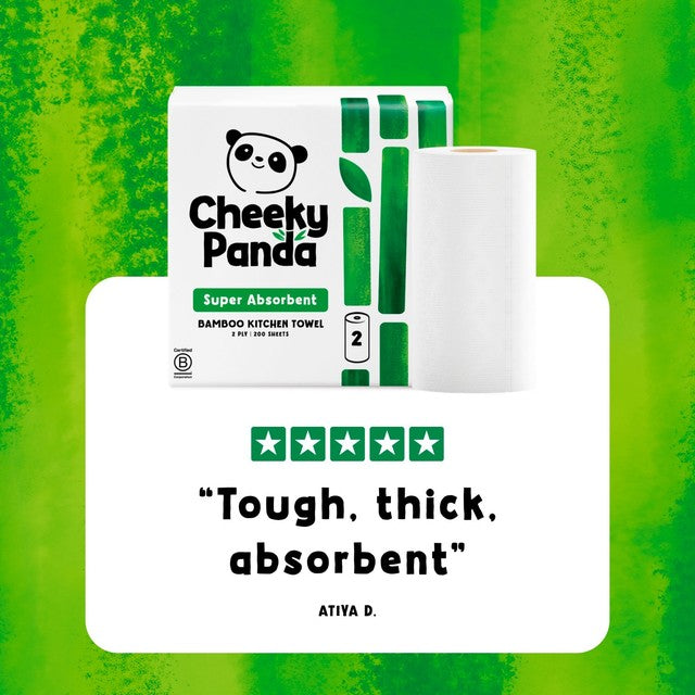 The Cheeky Panda bamboo kitchen rolls 2 pack (British brand)