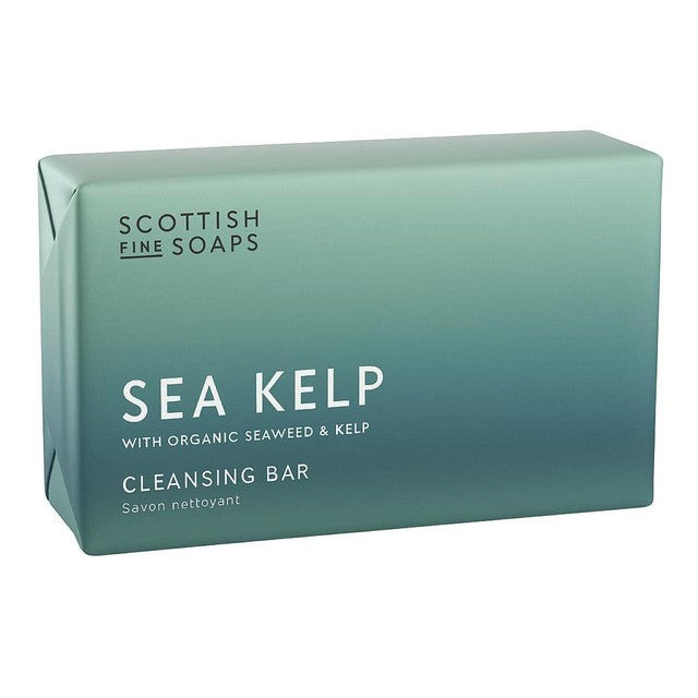 Scottish Fine Soaps sea kelp cleansing soap bar, imported from the UK