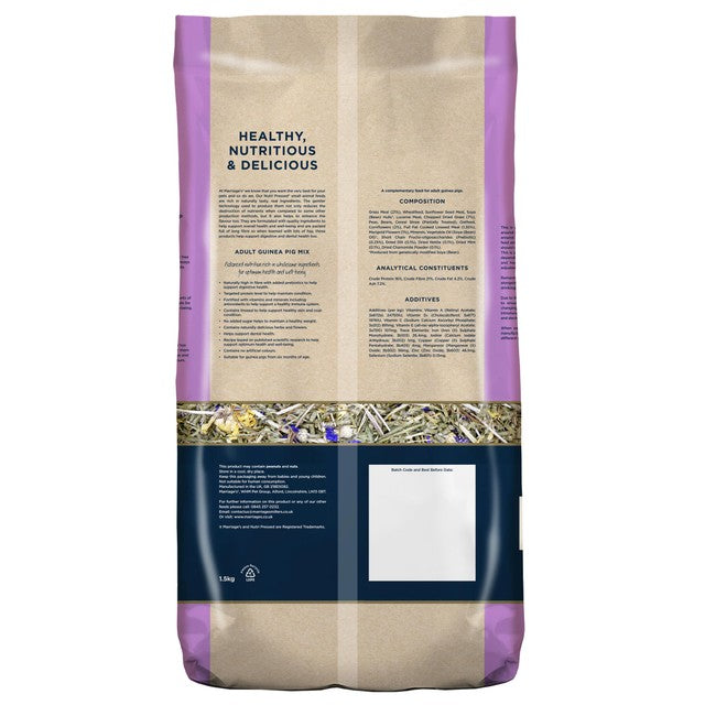 Marriages adult guinea pig mix 1.5kg, imported from the UK