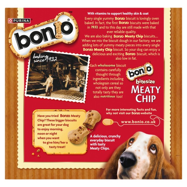 Bonio Meaty Chip dog biscuits 400g - British product
