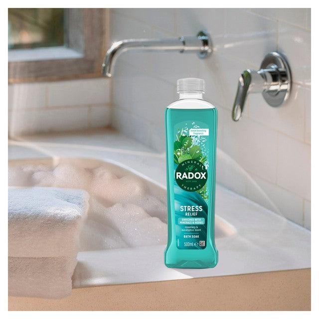 Radox Stress Relief Bath Soak 500ml, imported from the UK