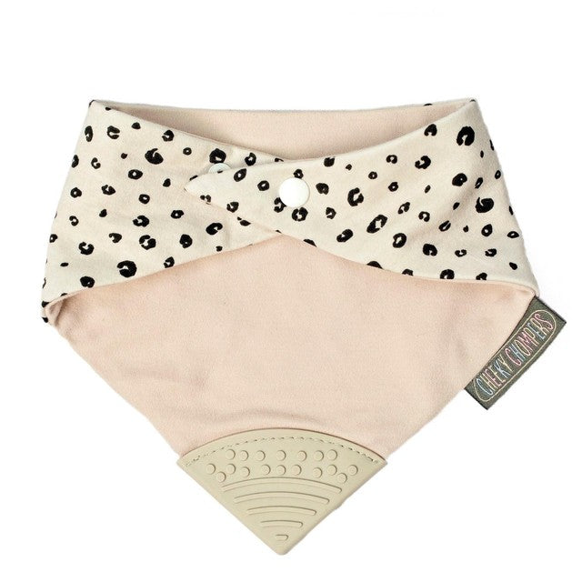 Cheeky Chompers Neckerchew Leopard Spot One Size - British product