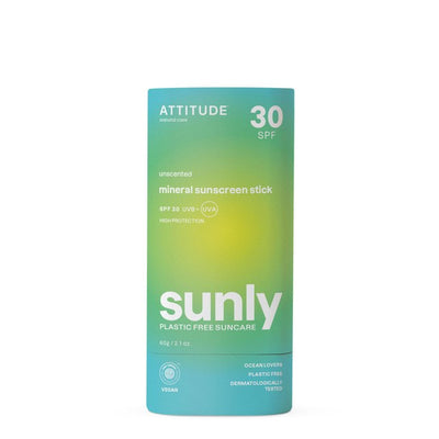 M&S Attitude Sunly Unscented Mineral Sunscreen Stick 60g- Buy online at McGrocer