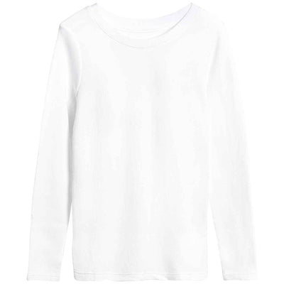 Haut thermique M&S blanc pour enfants à manches longues, thermique, 7-8 ans