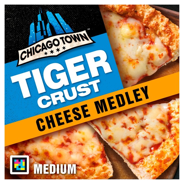 Chicago Town Tiger Crust Cheese Medley Pizza 305g - British product