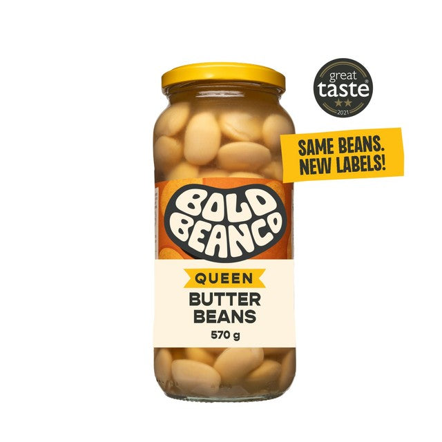 Bold Bean Co Queen Butter Beans jarred legumes 570g - British product