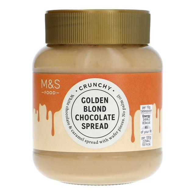 M&S chocolate spread white chocolate and caramel 400g, imported from the UK