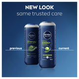 NIVEA MEN Energy Shower Gel with refreshing mint - British product